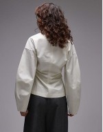 cinch barrel sve top in ecru