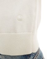 chester knitted vets in white